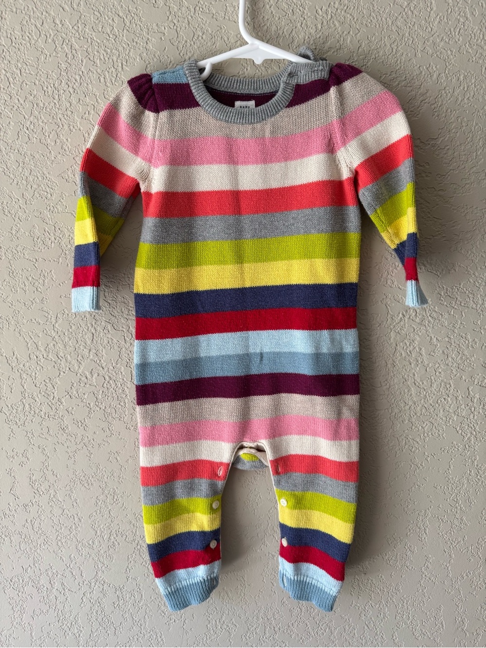 Baby Gap Multicolor Stripe Knit One-Piece